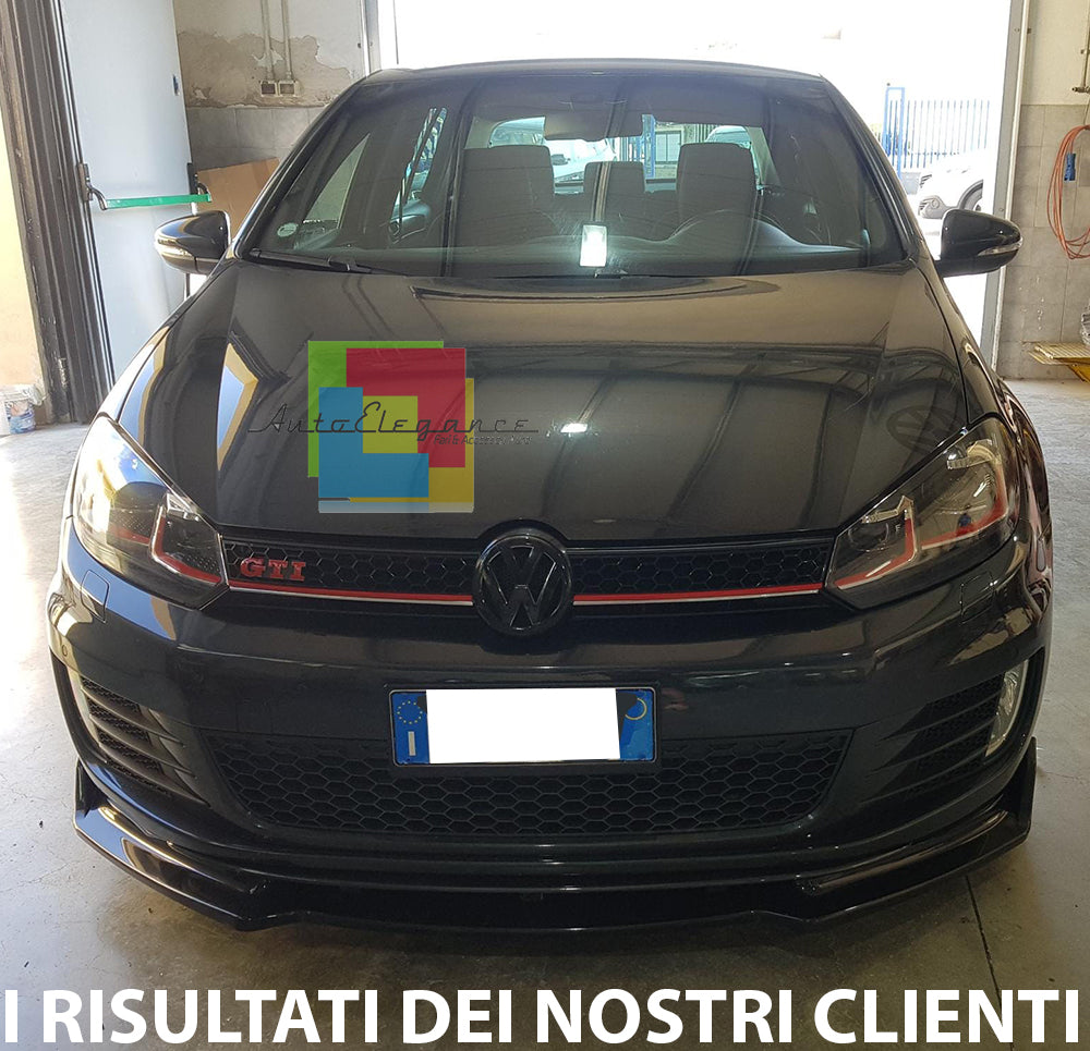VW GOLF 6 GTI SOTTO PARAURTI ANTERIORE IN ABS LOOK SPORTIVO NERO SPLITTER