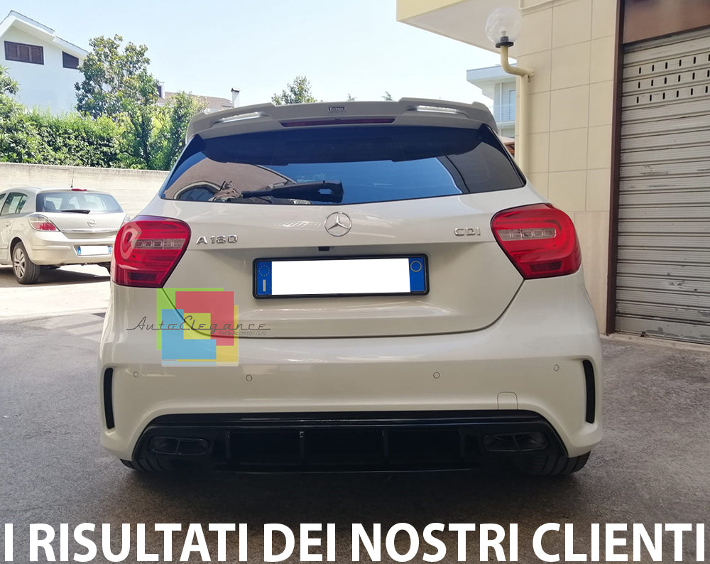 MERCEDES CLASSE A W176 2012-2018 DIFFUSORE NERO LOOK AMG