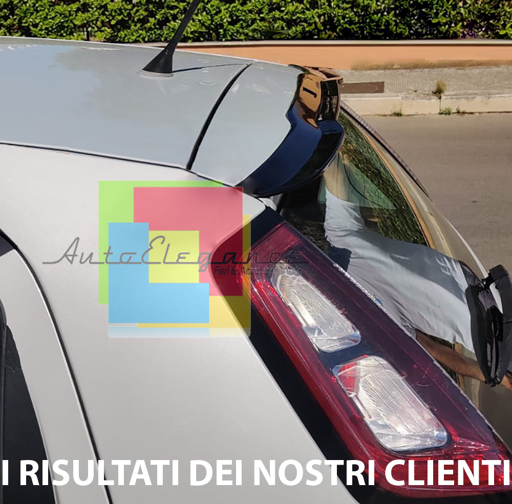 FIAT GRANDE PUNTO / PUNTO EVO ADDITIONAL REAR ROOF SPOILER ABS BLACK
