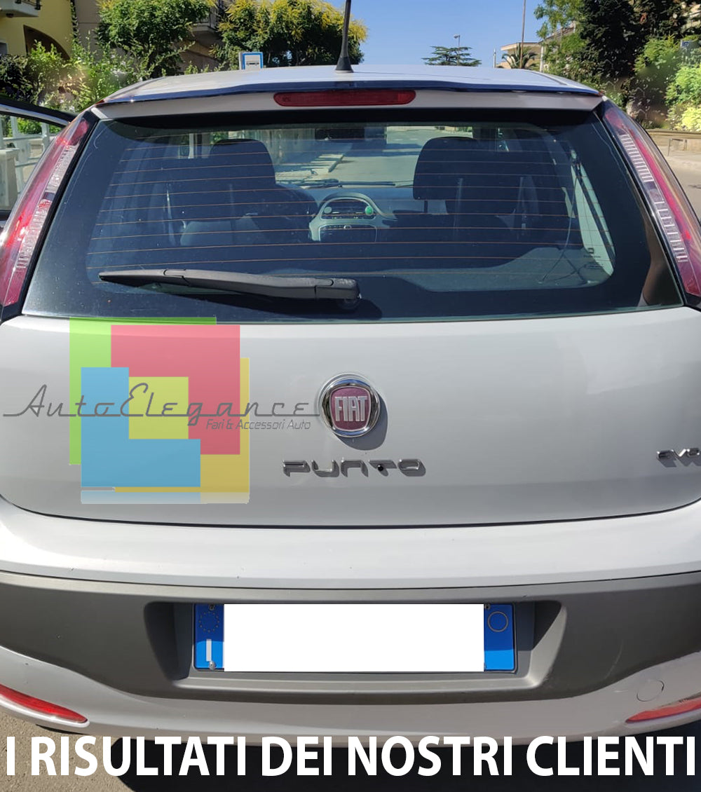 FIAT GRANDE PUNTO / PUNTO EVO ADDITIONAL REAR ROOF SPOILER ABS BLACK WING