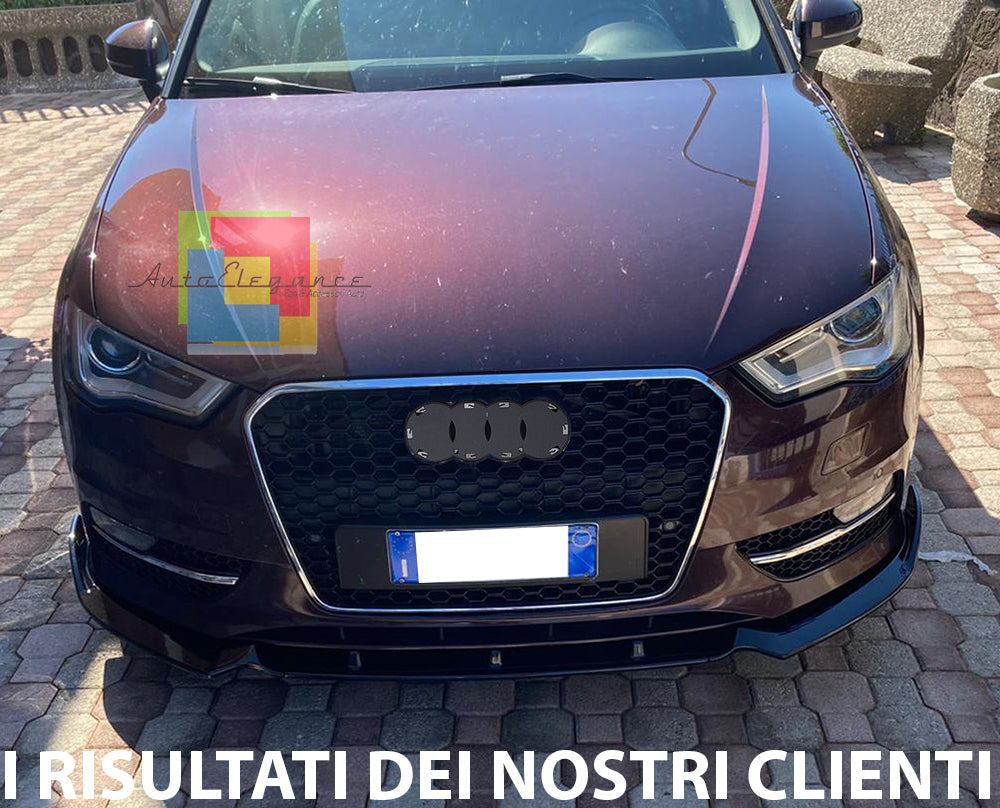 GRIGLIA ANTERIORE NO LOGO PER AUDI A3 8V 2012-2015 CALANDRA RS3 NIDO D'APE