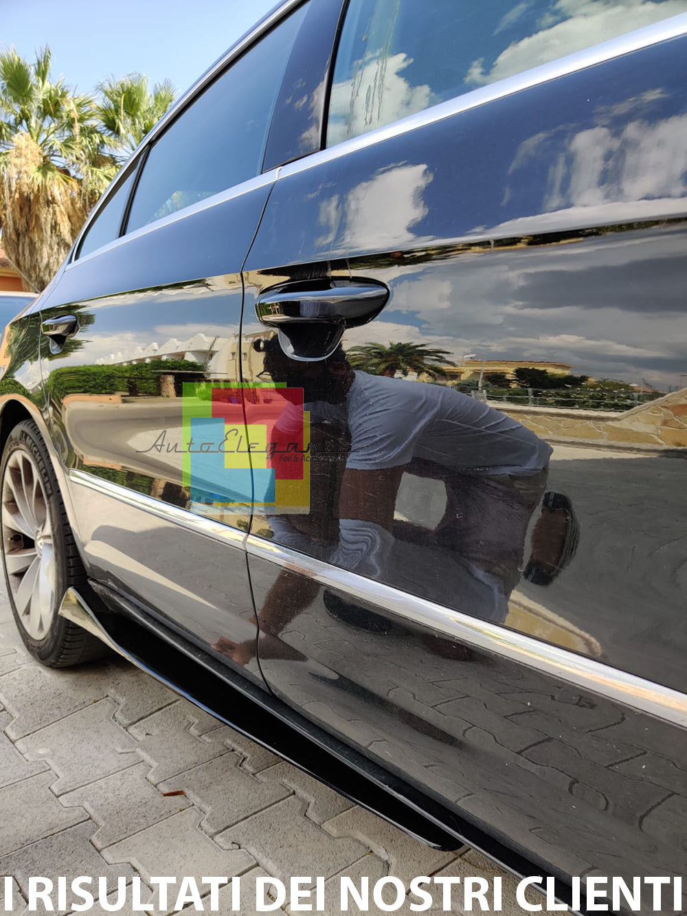 VW PASSAT CC SPOILER SPLITTER UNDER SIDE SKIRTS ABS BLACK