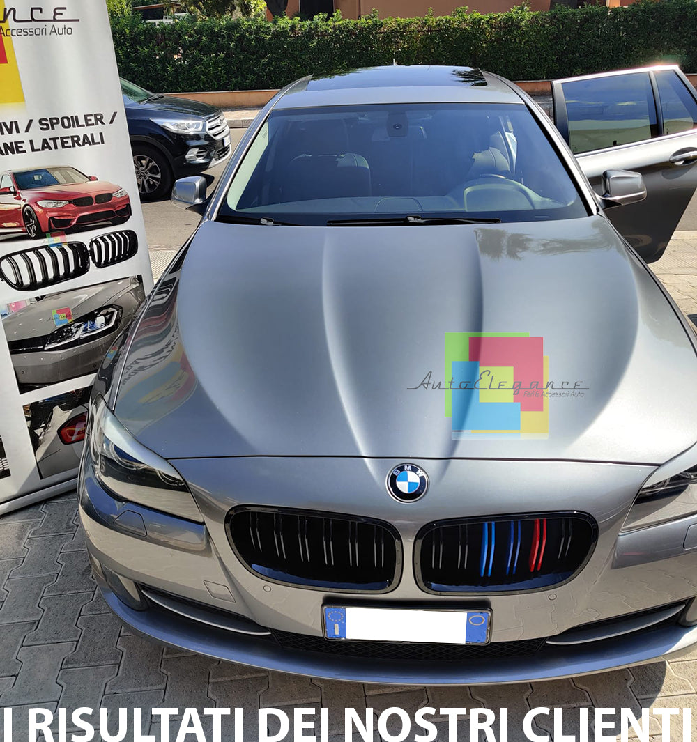 BMW 5 SERIES F10 F11 2010+ DOUBLE STRIPE GRILLES FRONT GRILLES 3 COLORS M