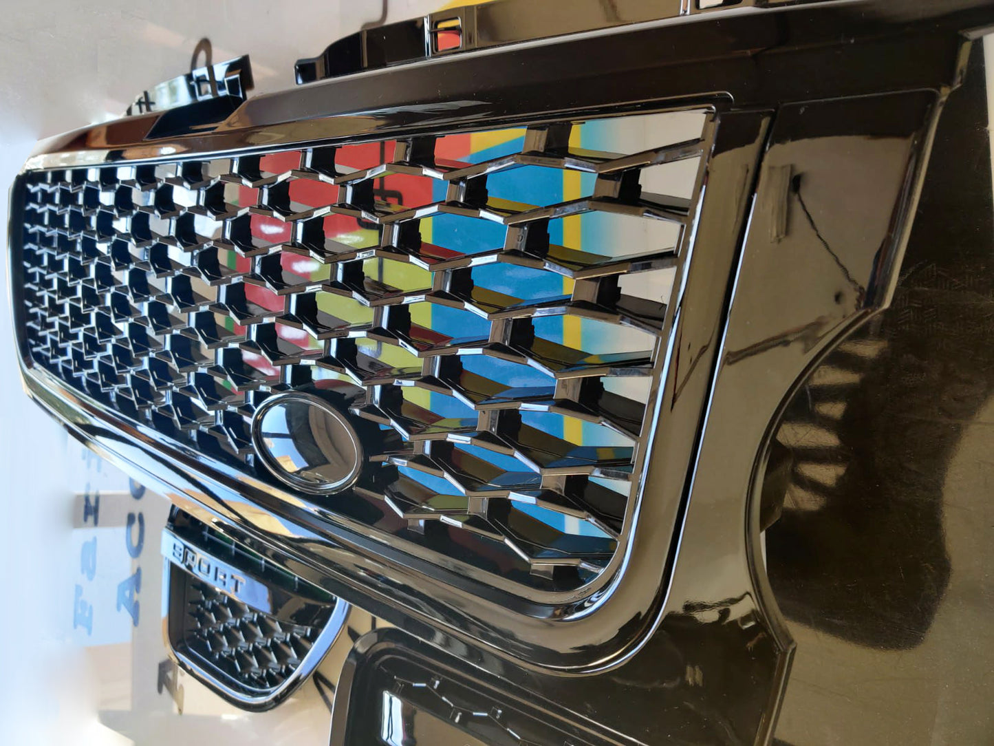 RANGE ROVER SPORT L320 2005-2008 GRIGLIA ANTERIORE + LATERALI AUTOBIOGRAPHY NERO