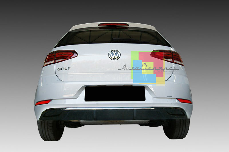 VW GOLF 7.5 2016-2020 REAR DIFFUSER UNDER BUMPER ABS BLACK