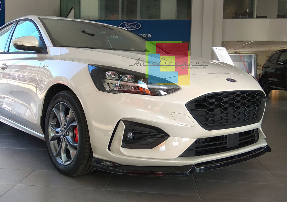 FORD FOCUS IV 4 2018+ FRONT BUMPER SPLITTER SPOILER BLACK ABS