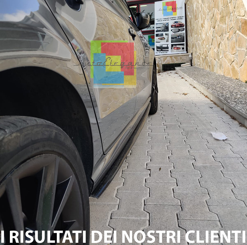 VW POLO 6R 6C 2009-2017 SPOILER SPLITTER SOTTO MINIGONNE ABS NERO