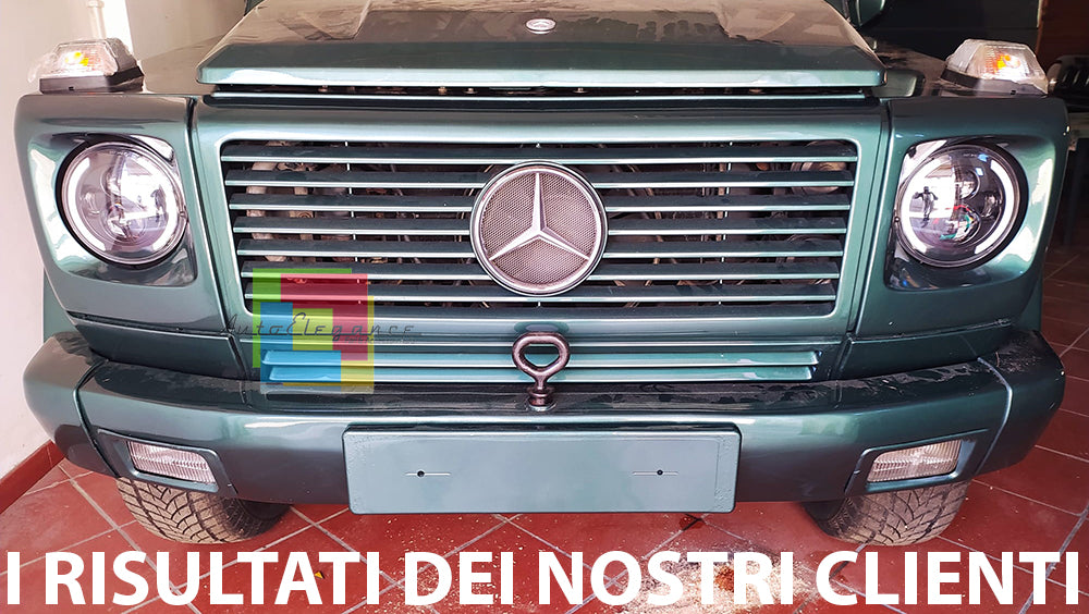 MERCEDES G W463 COPPIA FARI ANTERIORI FULL LED CON LUCI DIURNE 6000K BIANCO