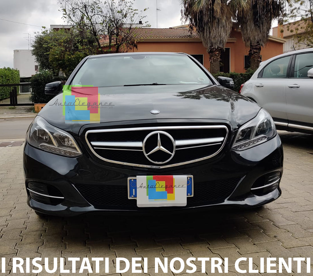 GRIGLIA ANTERIORE MERCEDES CLASSE E W212 S212 2013+ DESIGN E63 BLACK AMG