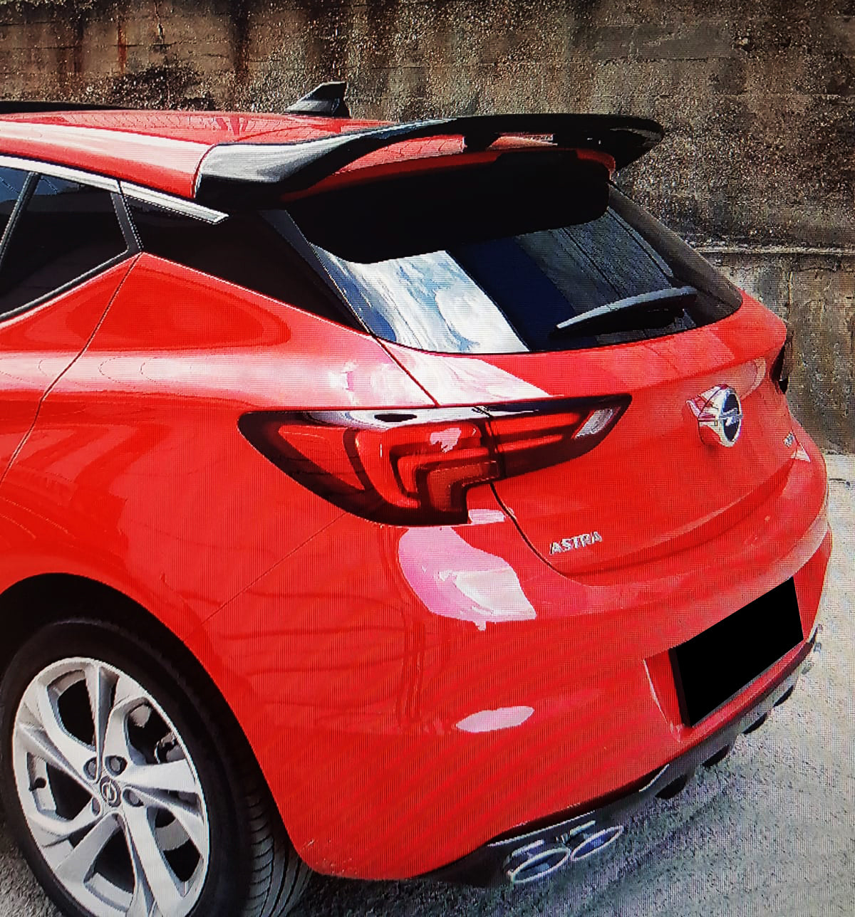 REAR ROOF SPOILER FOR OPEL ASTRA K 2015-2018 DESIGN TUNING