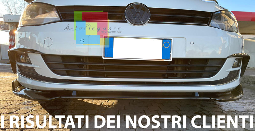 VW GOLF 7 /7.5 2012-2020 FACELIFT SOTTO PARAURTI ANTERIORE LOOK SPORTIVO ABS NERO