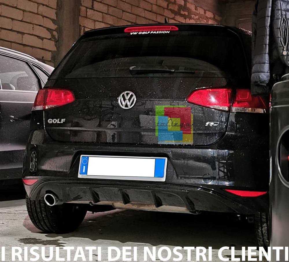 REAR BUMPER DIFFUSER VW GOLF 7 VII 2012-2016 IN ABS SINGLE LEFT