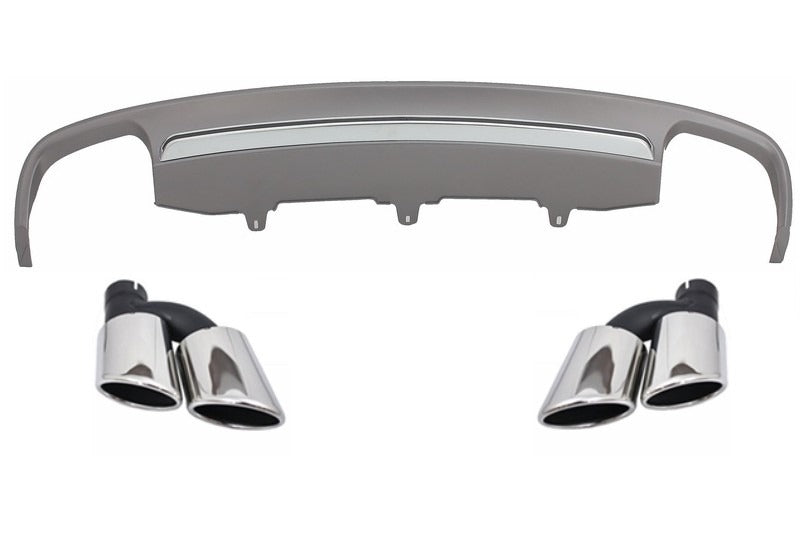 A6 DIFFUSER + REAR TERMINALS UNDER BUMPER AUDI A6 4g 11-14