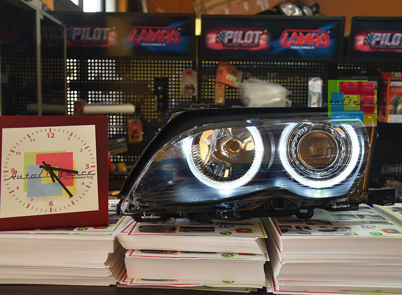 ANGEL EYES LED HEADLIGHTS BMW 3 SERIES E46 01-05 SEDAN TOURING HEADLIGHTS + INDICATORS