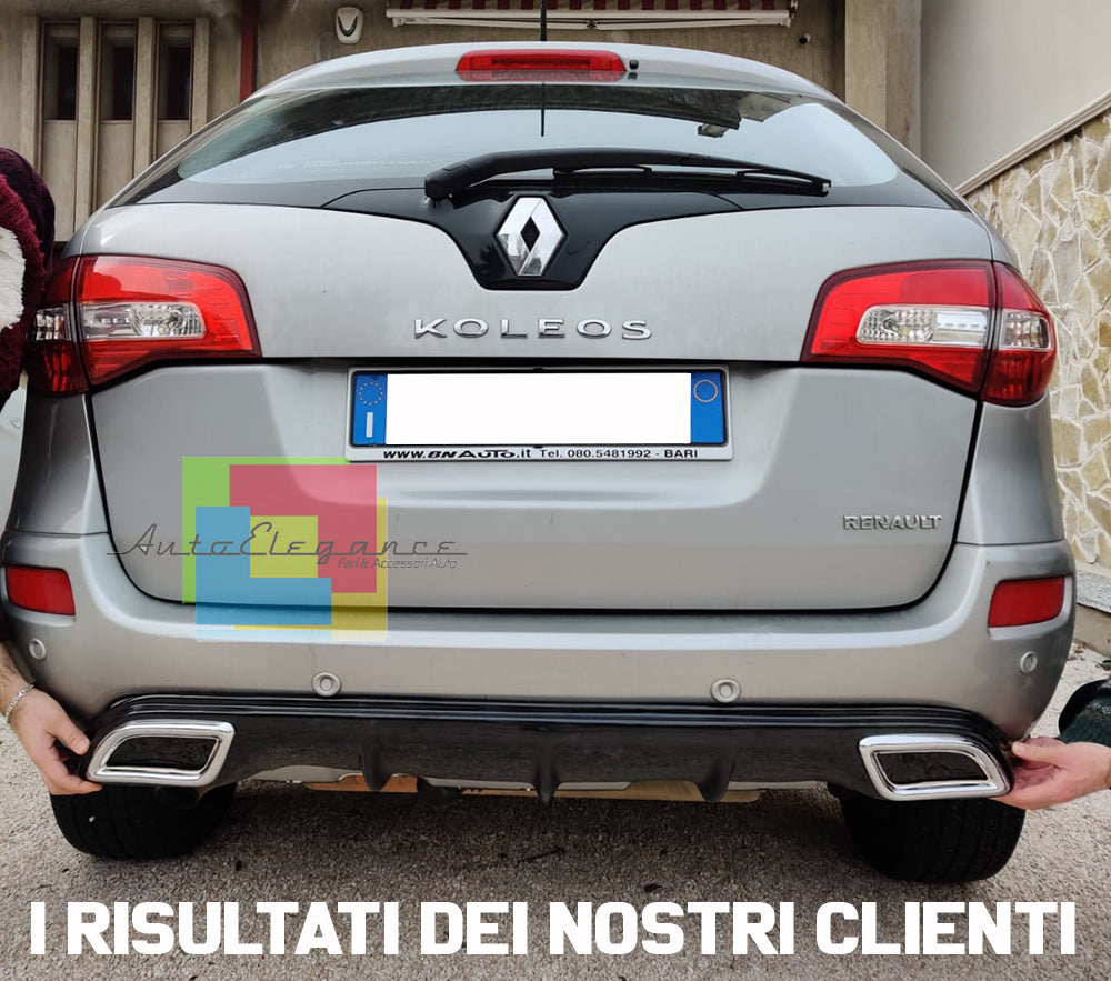 RENAULT KOLEOS I UNDER BUMPER DIFFUSER OVAL TIP DIFFUSER ABS