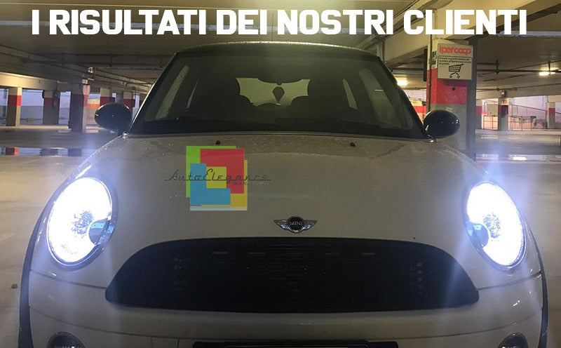 MINI COOPER R56 2006-2010 CHROME HEADLIGHTS ANGEL EYES D1S XENON AS STANDARD