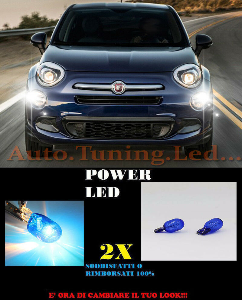 FIAT 500X MY 2017 ONWARDS DAYTIME LIGHTS T20 WHITE BLUE XENON SUPER QUALITY