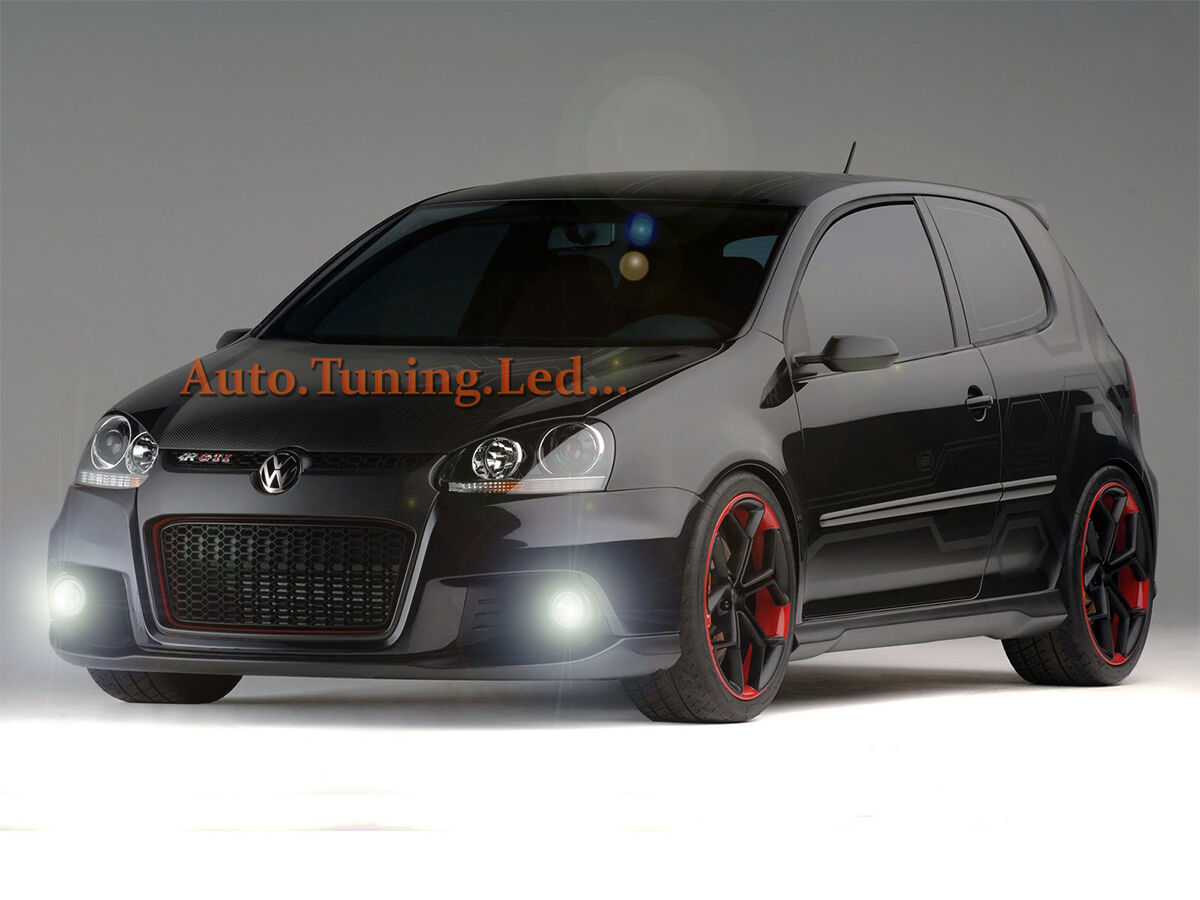 H8 LED FOG LIGHTS CREE RESISTANCE CANBUS 6000K VW GOLF V 03 TO 08