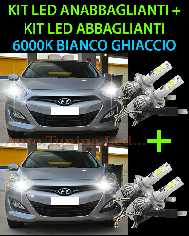 LED HIGH BEAM & LOW BEAM LAMP KIT FOR HYUNDAI I30 2011-2016 -.