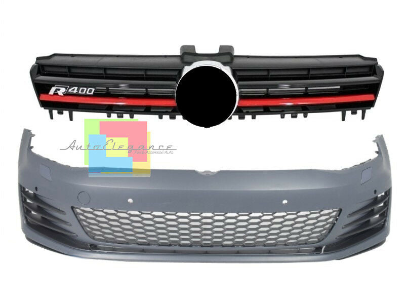 GTI LOOK FRONT BUMPER + R400 FRONT GRILLE FOR VW GOLF 7 2012+