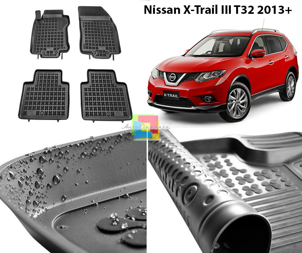 NISSAN X-TRAIL III T32 2013+ TAPPETINI AUTO IN GOMMA - TAPPETI TOP QUALITA -1