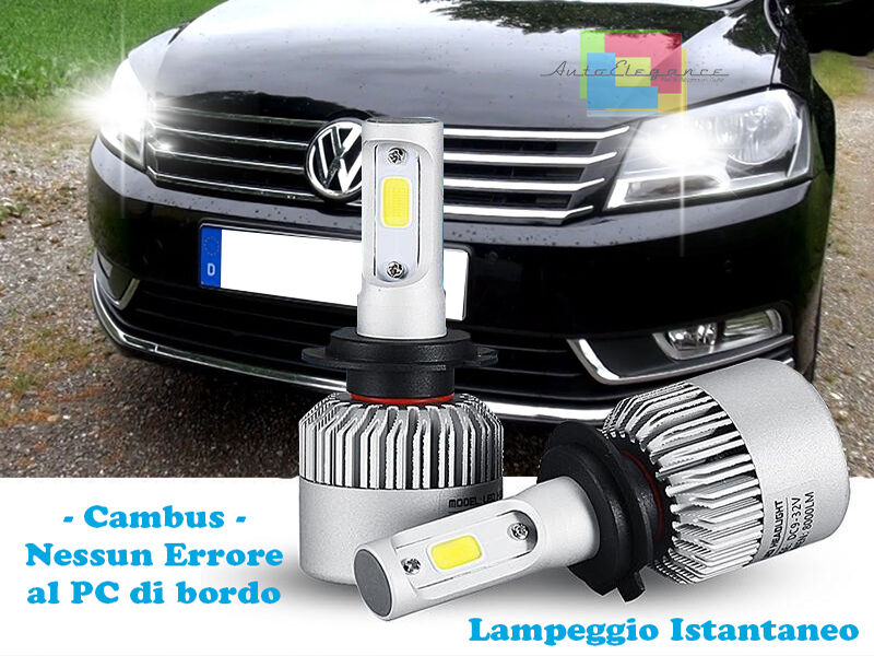 LAMPADE ABBAGLIANTI LED VW PASSAT 3C B7 2010-2015 LAMPEGGIO ISTANTANEO 6000K