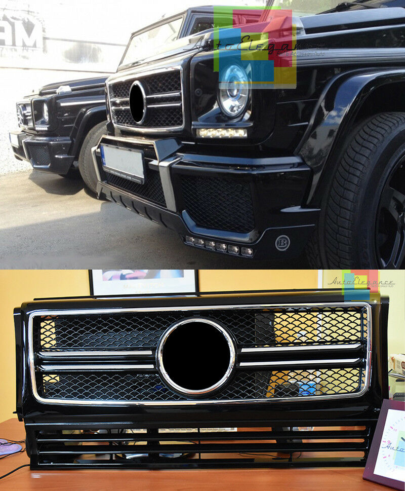 FRONT GRILLE Mercedes W463 G-Class 1990-2012 DESIGN G65 BLACK EDITION AMG