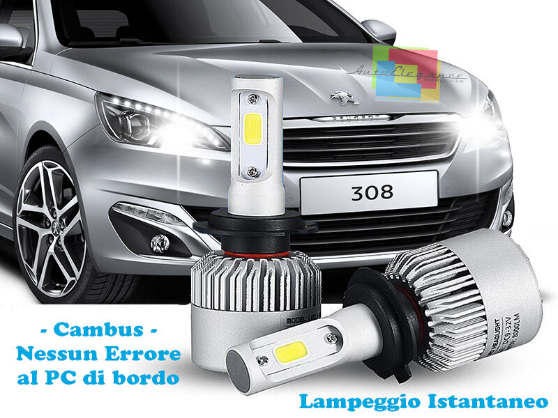 LED HIGH BEAM LAMPS PEUGEOT 308 II 2013+ INSTANT FLASH 6000K