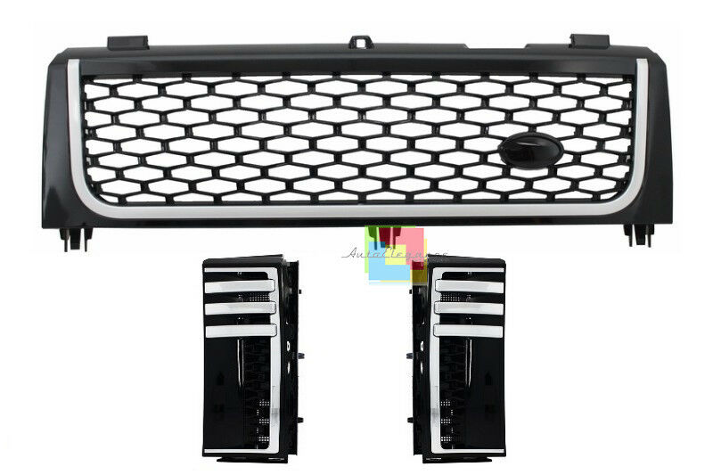 LAND ROVER RANGE ROVER VOGUE 02-05 L322 GRILLE SET BLACK LOOK AUTOBIOGRAPHY