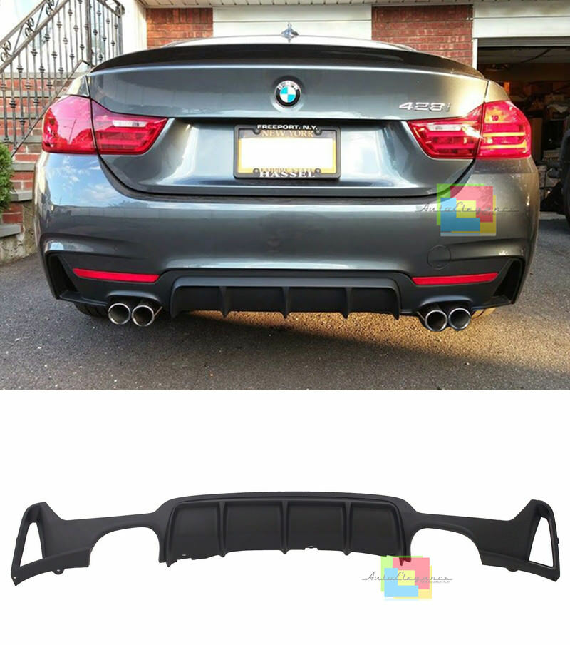 ESTRATTORE BMW SERIE 4 F32 F33 F36 2013+ SOTTO PARAURTI POSTERE DIFFUSORE IN ABS