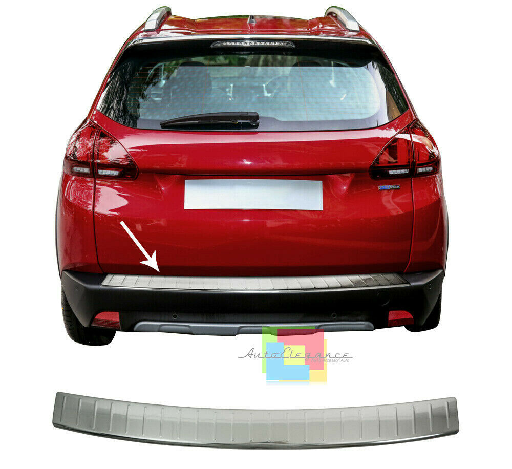 CHROME PLATE REAR TAILGATE BONNET PEUGEOT 2008 2017+ STAINLESS STEEL