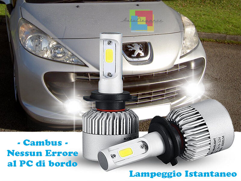 LAMPADE FENDINEBBIA A LED CREE PEUGEOT 207 06+ CAMBUS BIANCO GHIACCIO