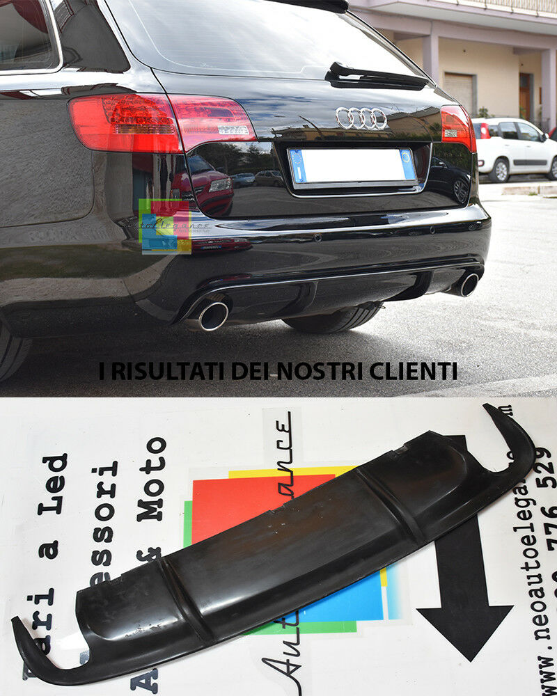 AUDI A6 4F C6 2005-2008 AVANT LOOK RS6 DIFFUSORE SPOILER SOTTO PARAURTI NOVITA' AUTOELEGANCERICAMBI