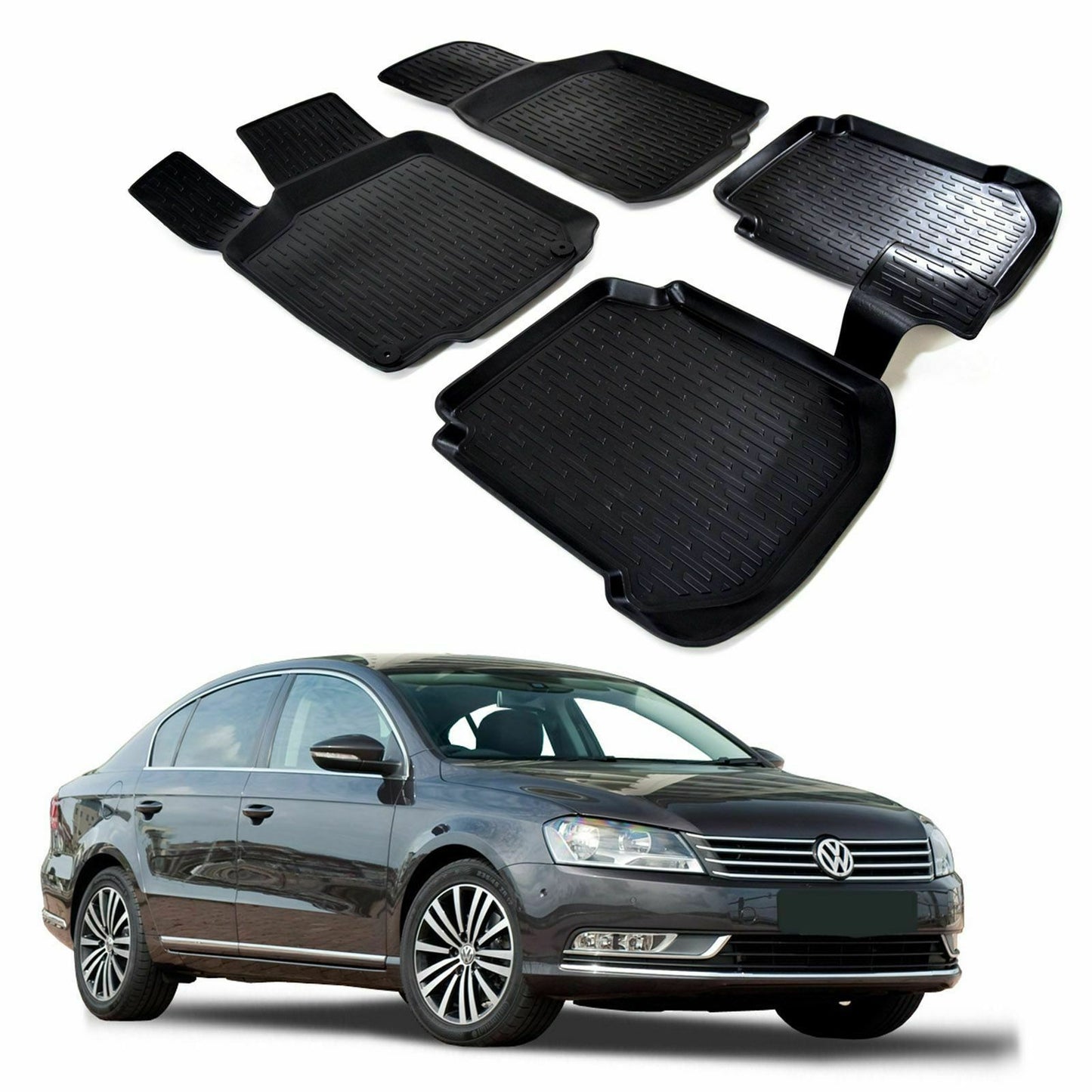 VW PASSAT 3C B7 2010-2014 TAPPETINI AUTO IN GOMMA - TAPPETI TOP QUALITA -1