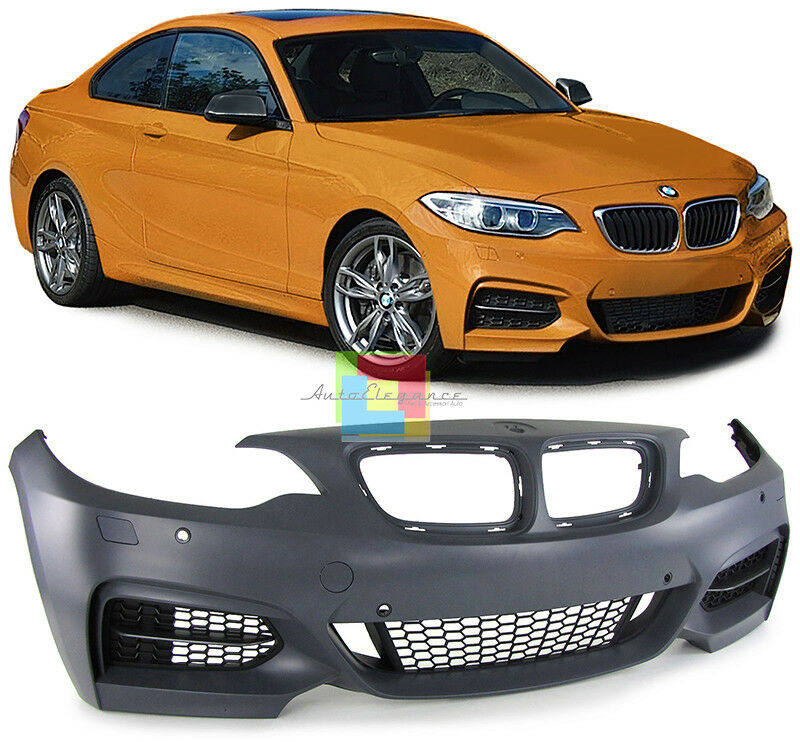 FRONT BUMPER FOR BMW 2 SERIES F22 F23 COUPE CABRIO 2013+ M LOOK IN ABS .-