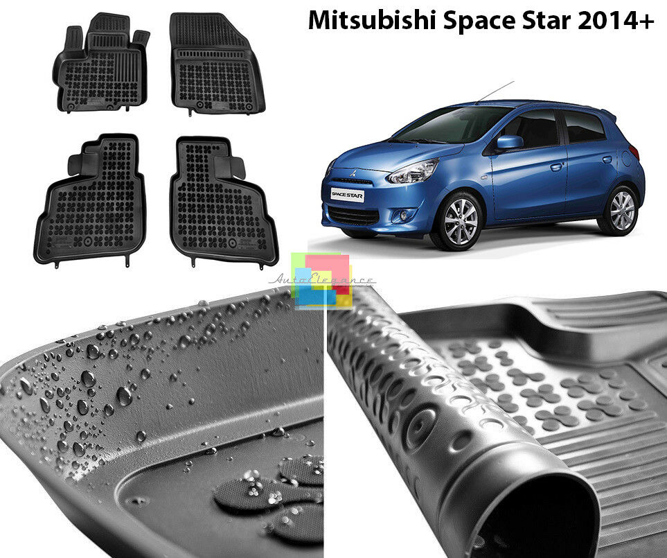 MITSUBISHI SPACE STAR 2014+ RUBBER CAR MATS - TOP QUALITY MATS -1