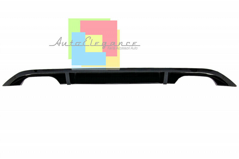 VW GOLF 7 VII 2012-2016 REAR DIFFUSER RLINE LOOK 4 EXHAUSTS IN ABS