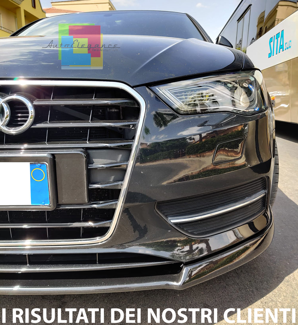 SPLITTER UNDER FRONT BUMPER AUDI A3 8V 2012-2015 SPOILER ABS / PLASTIC