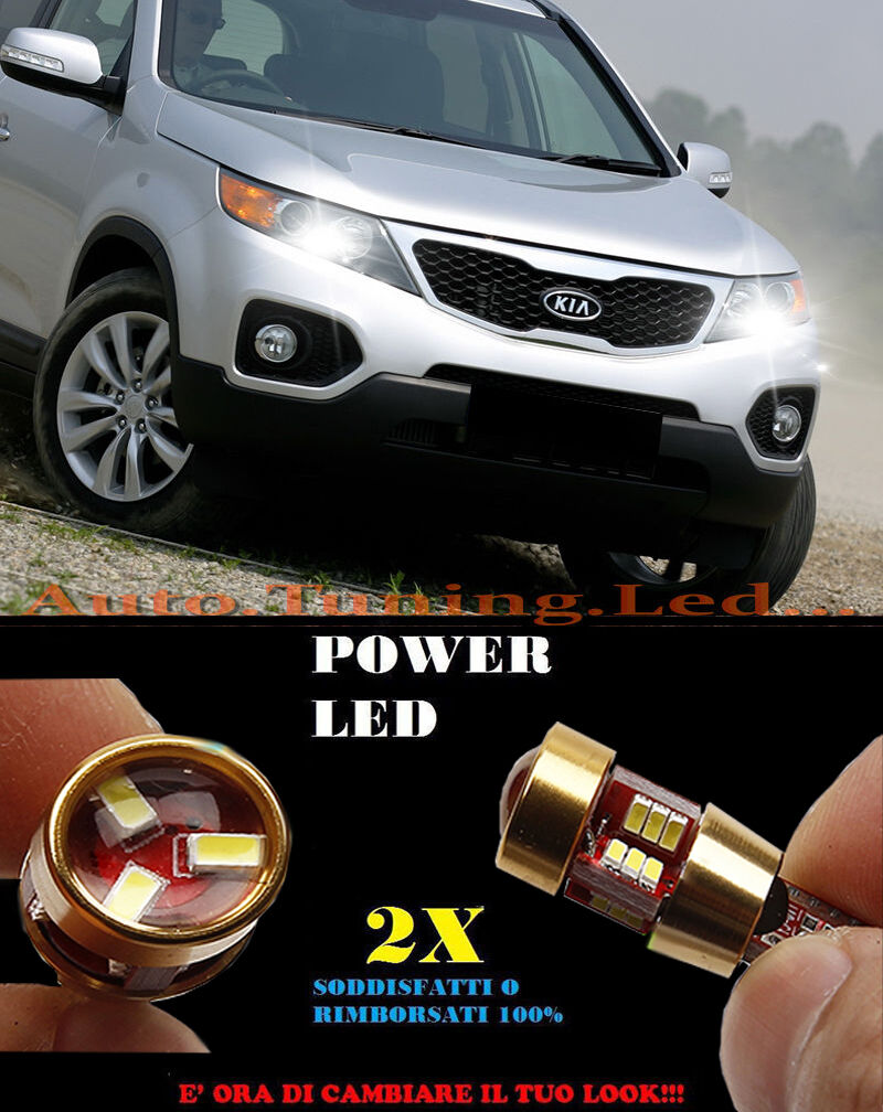 LUCI POSIZIONE KIA SORENTO 2009-2012 CANBUS T10 BIANCO 27 LED SUPER QUALITA