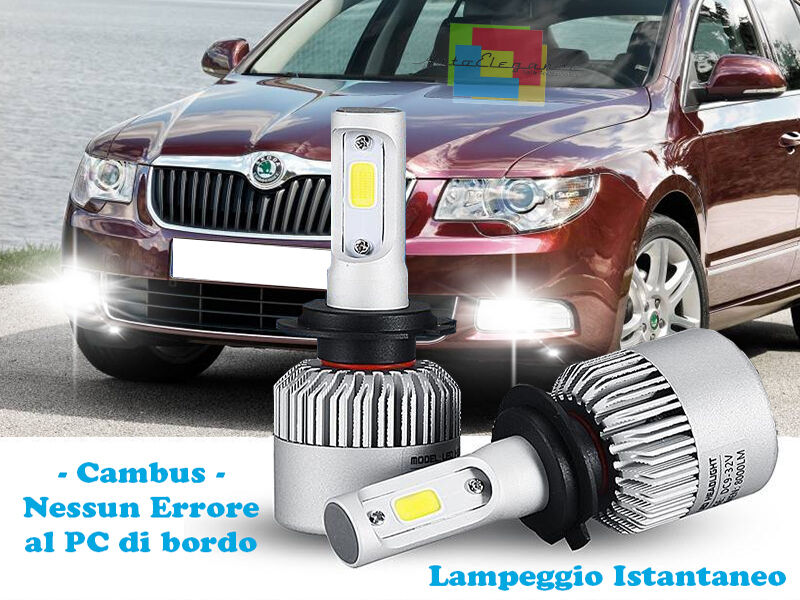 CREE LED FOG LIGHTS SKODA SUPERB 08-15 CAMBUS ICE WHITE