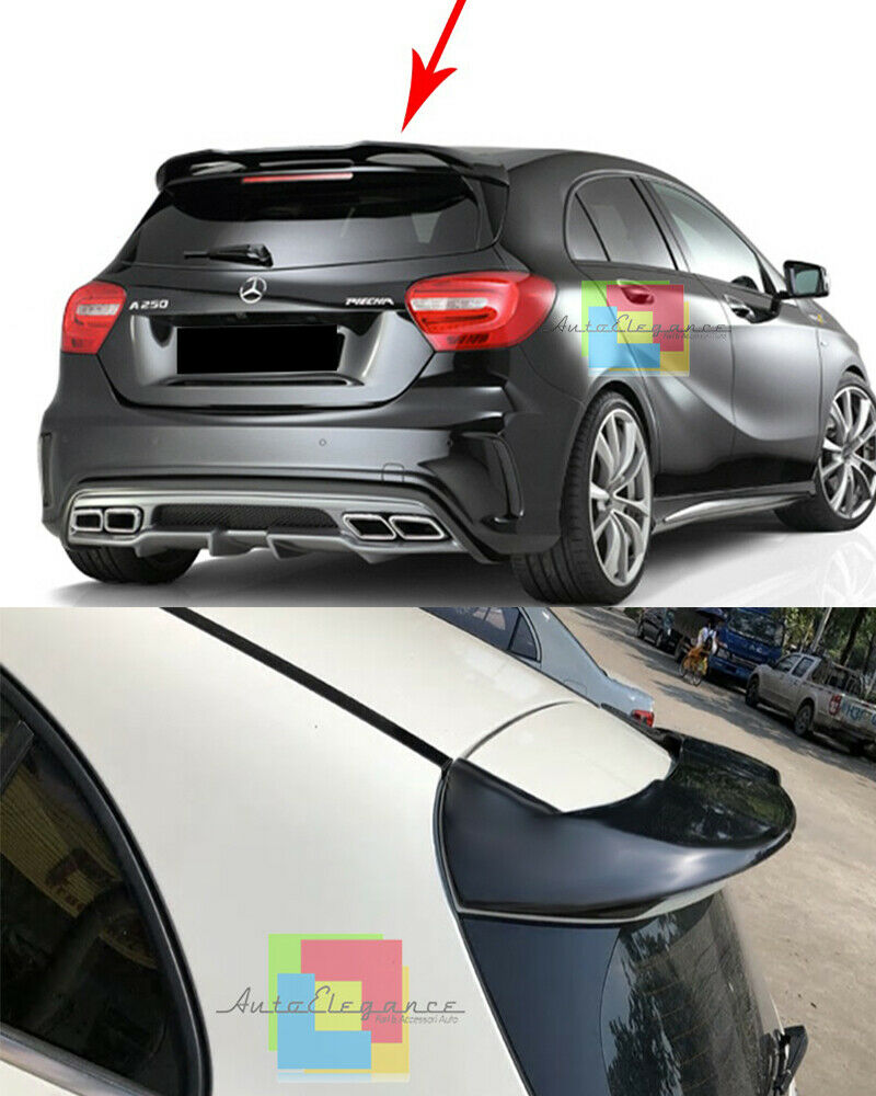 SPOILER SUL LUNOTTO POSTERIORE MERCEDES W176 2012 AL 2017 LOOK AMG TETTO