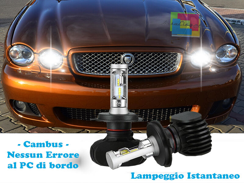 LAMPADE ABBAGLIANTI LAMPEGGIO ISTANTANEO LED JAGUAR X TYPE 01-09 CREE