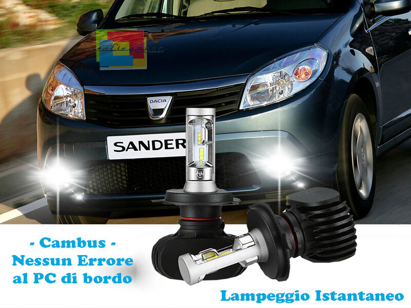 LAMPADE FENDINEBBIA LAMPEGGIO ISTANTANEO LED DACIA SANDERO 08-13 6000K CREE
