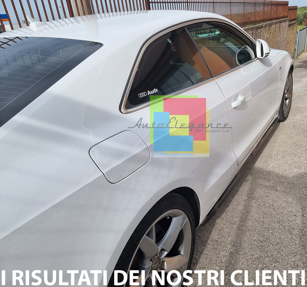 SIDE SKIRTS AUDI A5 COUPE SPORTBACK 07-15 SLINE S5 RS5 ABS GLOSS BLACK