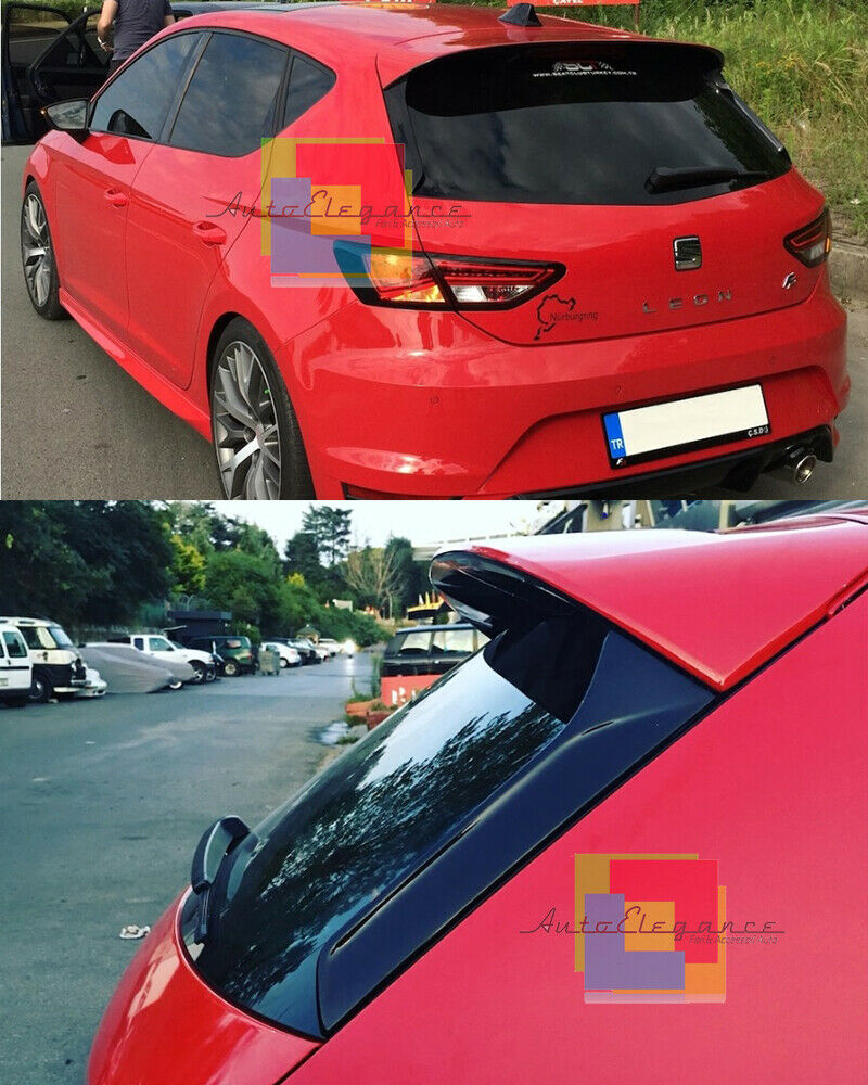 SEAT LEON 5F 2012-2017 SPOILER SUL TETTO POSTERIORE + DEFLETTORI ABS