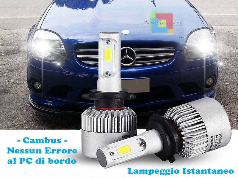 MERCEDES SLK R170 LED LOW BEAM HEADLIGHTS INSTANT FLASH 6000K