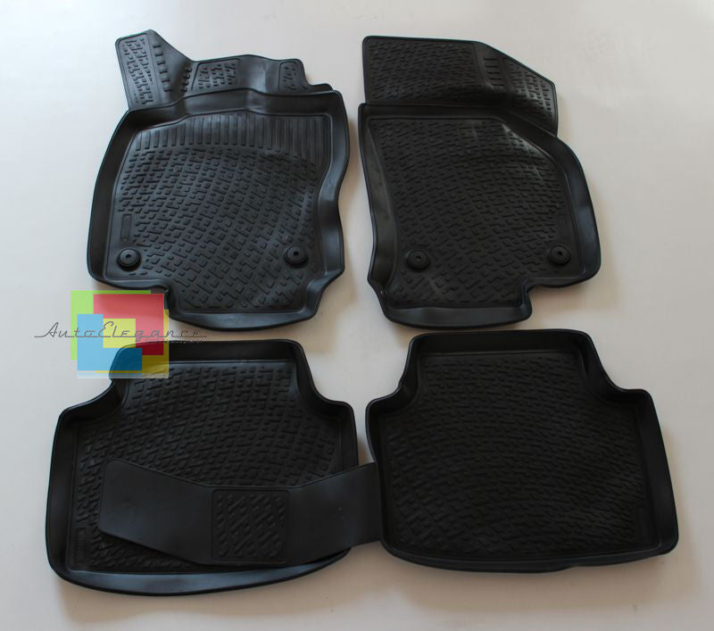 SKODA SUPERB III 2014+ RUBBER CAR MATS SET - TOP QUALITY MATS -.-