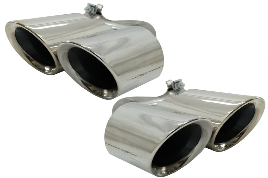 PORSCHE CAYENNE 9YA 3.0 2018+ CHROME STAINLESS STEEL EXHAUST TIPPER