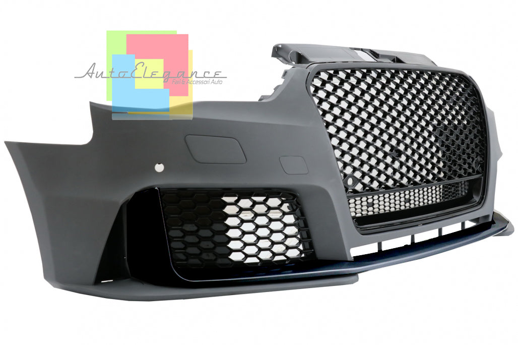 AUDI A3 8V 2012-2016 PARAURTI ANTERIORE COMPLETO LOOK RS3 AUTOELEGANCERICAMBI
