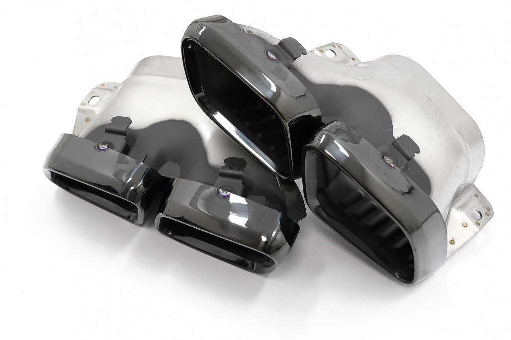 REAR DIFFUSER MERCEDES GLC COUPE C253 2020+ ABS & BLACK TIPPER AMG